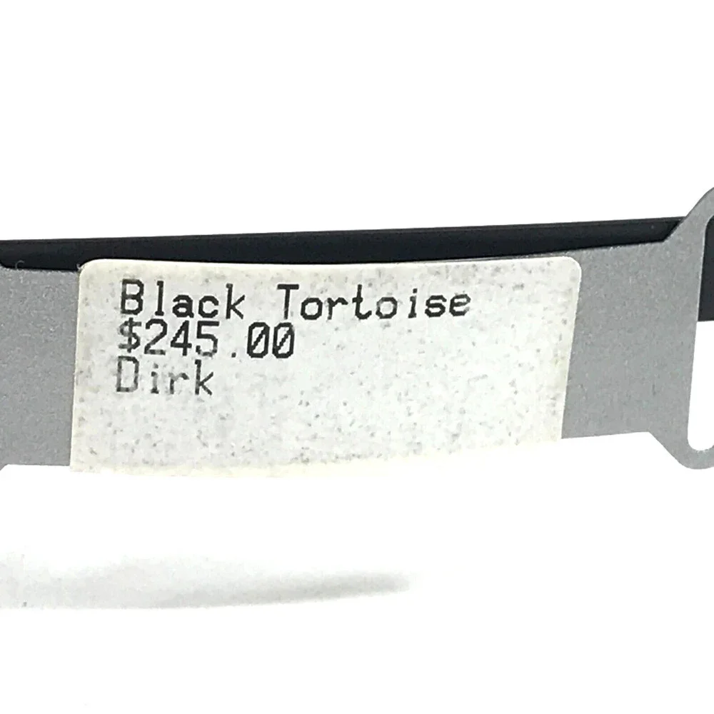 De Stijl Eyeglasses Frames Dirk 1003 Matte Black Rectangle Full Rim 54-17-140